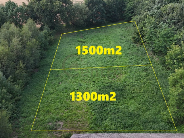 Atrakcyjne działki budowlane 1300 m² i 1500 m²